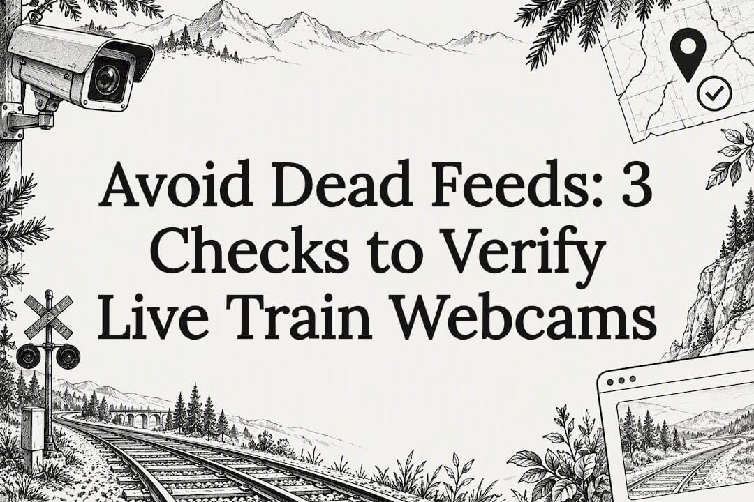 Live Train Webcams: How to Verify a Feed Before You Watch