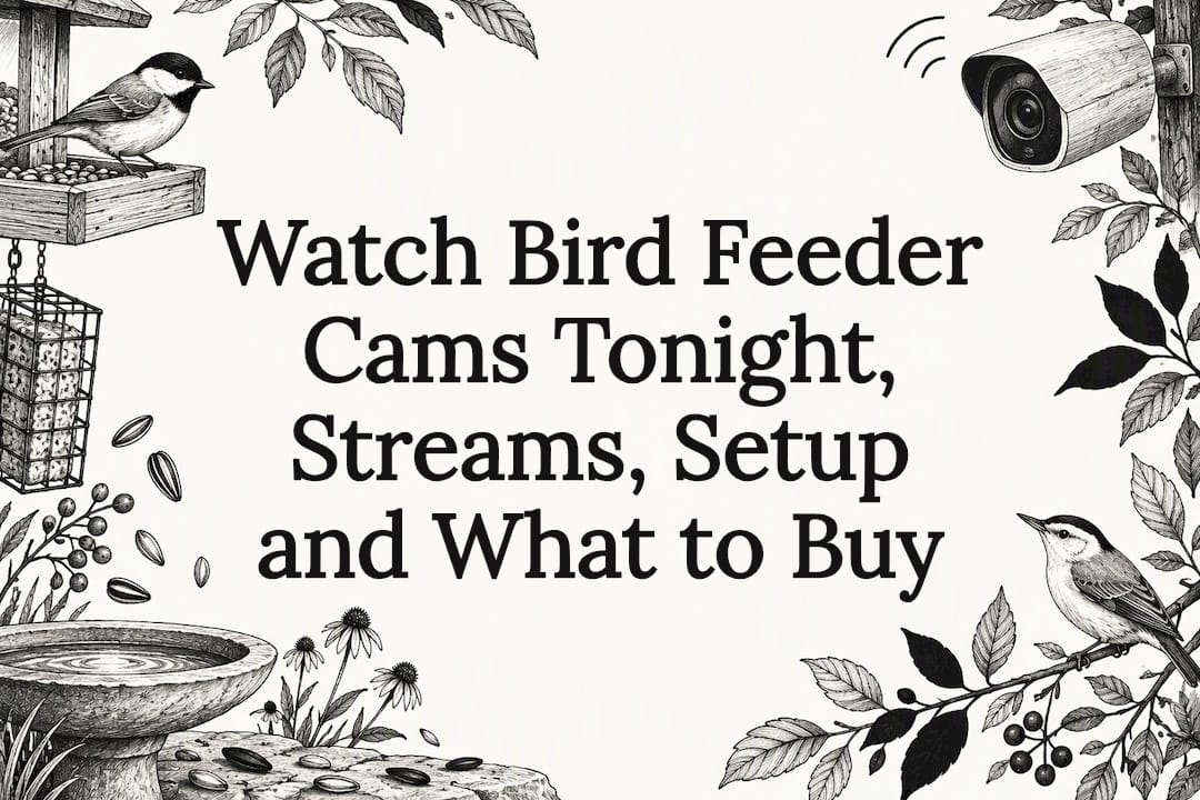 Watch Bird Feeder Cams Tonight, Streams, Setup and What to Buy